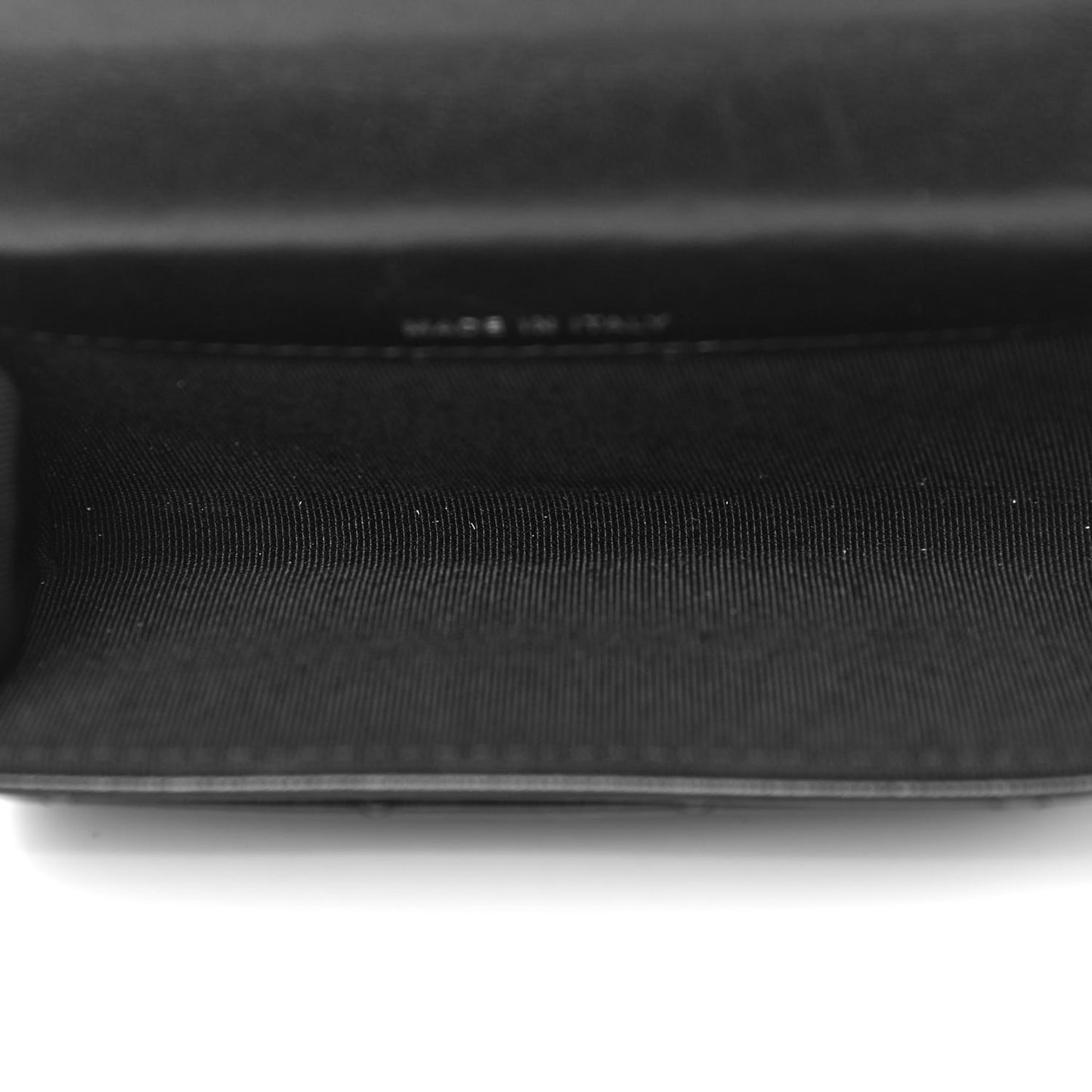 Lambskin Quilted Flap Card Holder Wallet So Black
