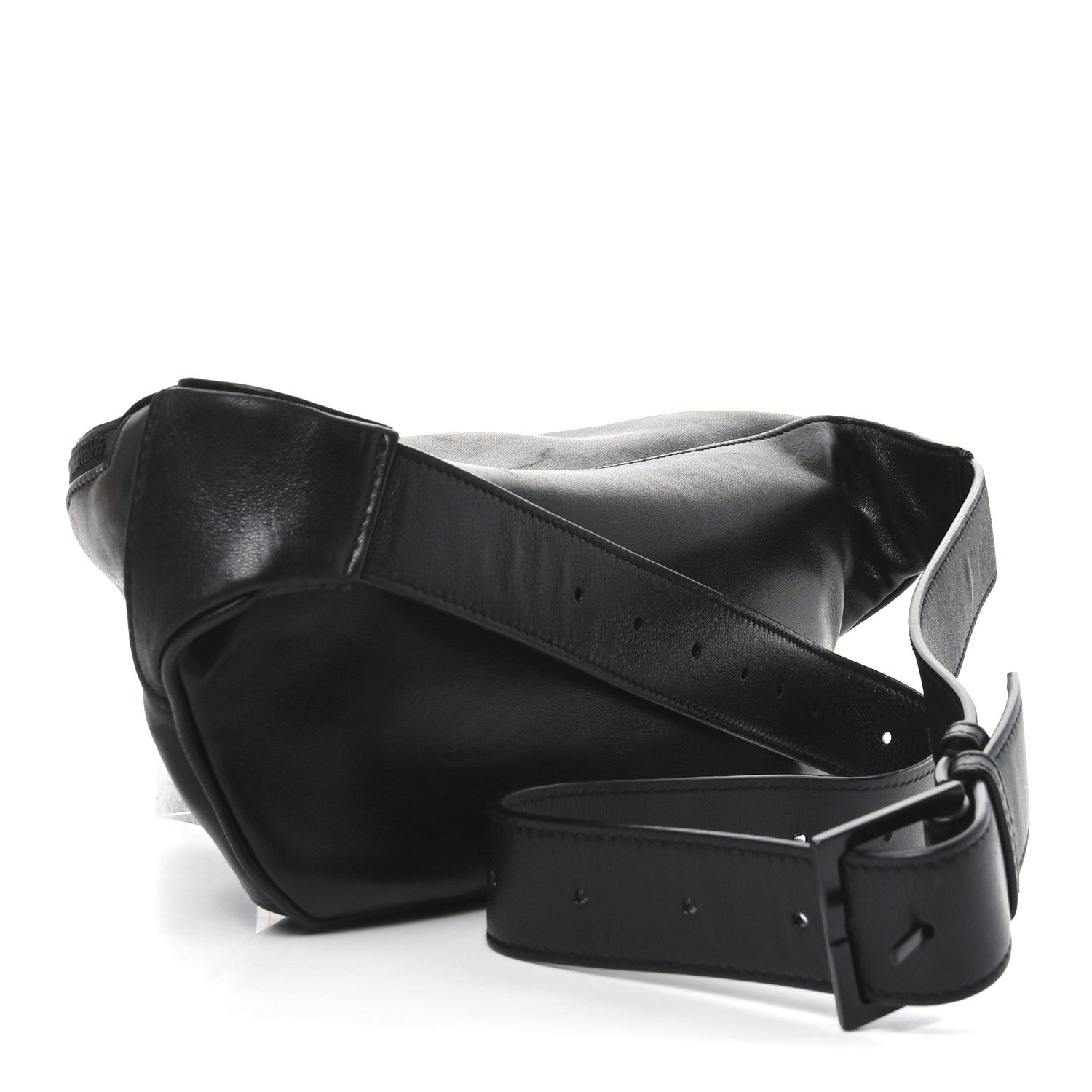 Saint Laurent Calfskin Monogram Belt Bag Black 3 of 9