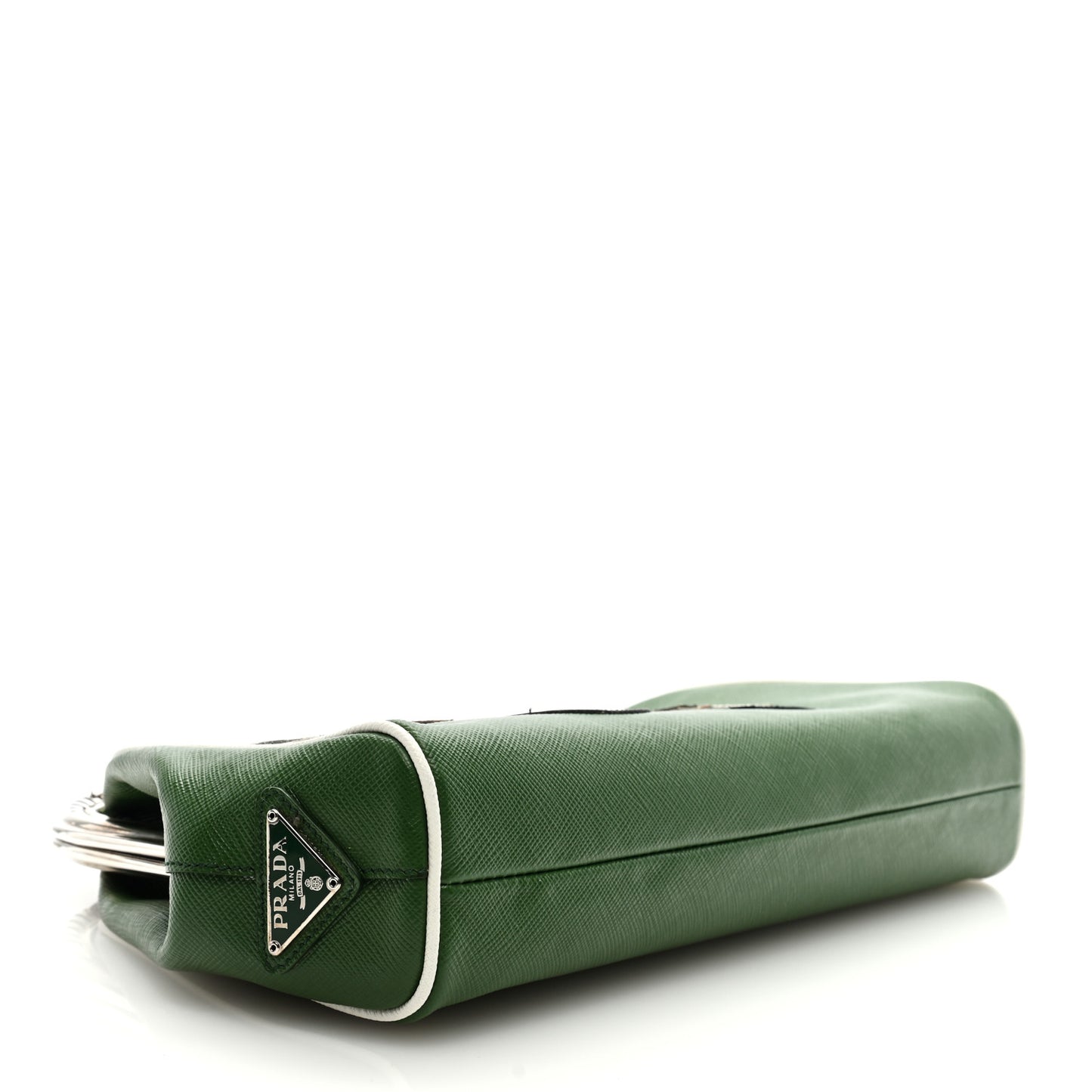 Saffiano 50s Car Clutch Green
