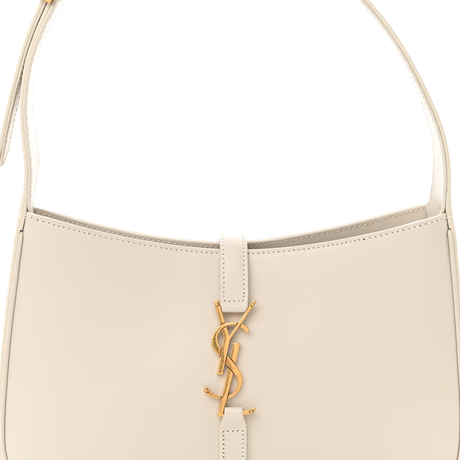Saint Laurent Smooth Calfskin Le 5 A 7 Hobo Blanc Vintage 7 of 10