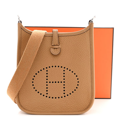 Hermes Taurillon Clemence Evelyne TPM Biscuit 11 of 11