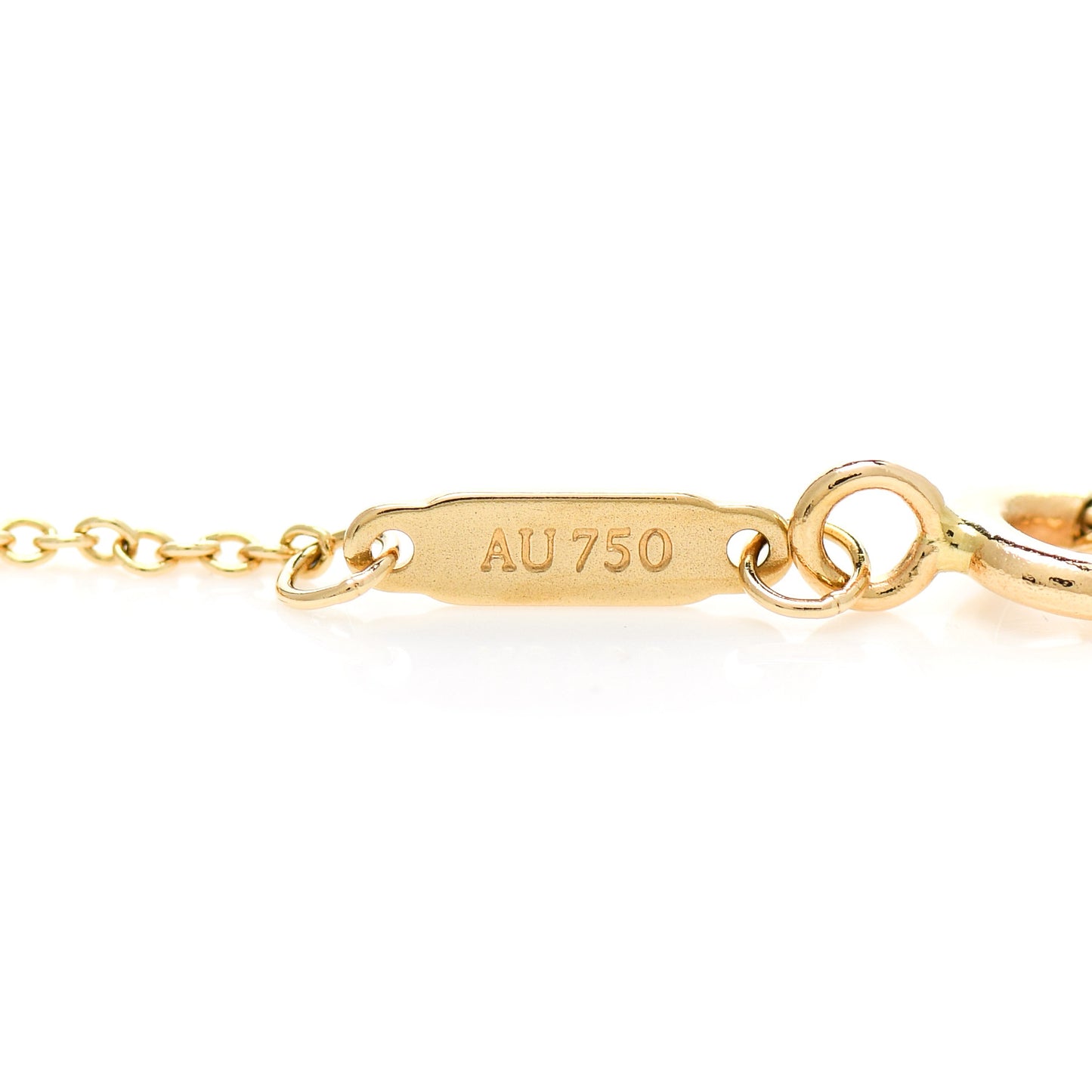 18K Yellow Gold Infinity Pendant Necklace
