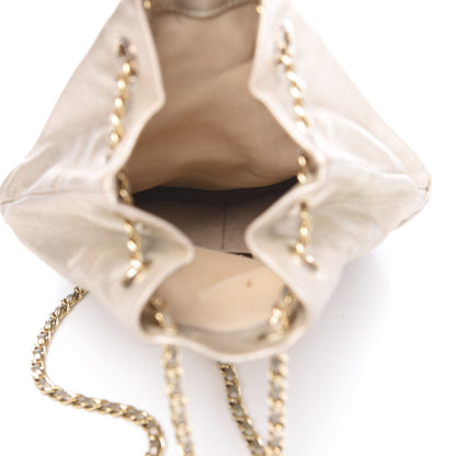 Chanel Metallic Lambskin Quilted Small In Seoul Backpack Light Gold 4 of 12