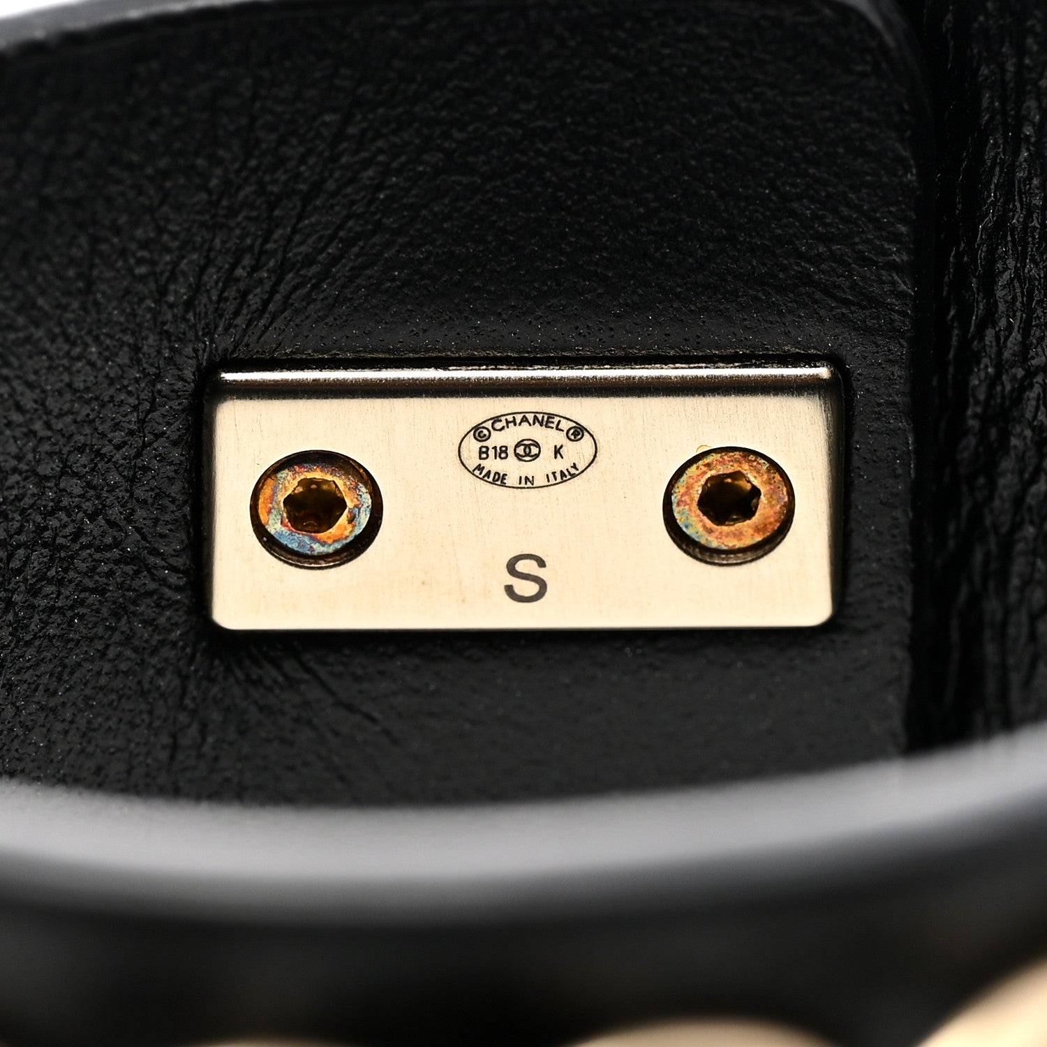 Chanel Lambskin CC Chain Turnlock Bracelet S Black 4 of 4