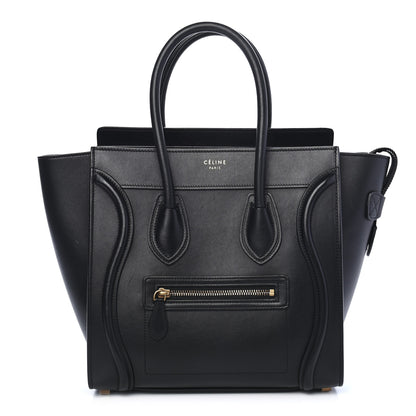 Celine Smooth Calfskin Micro Luggage Black 1 of 9