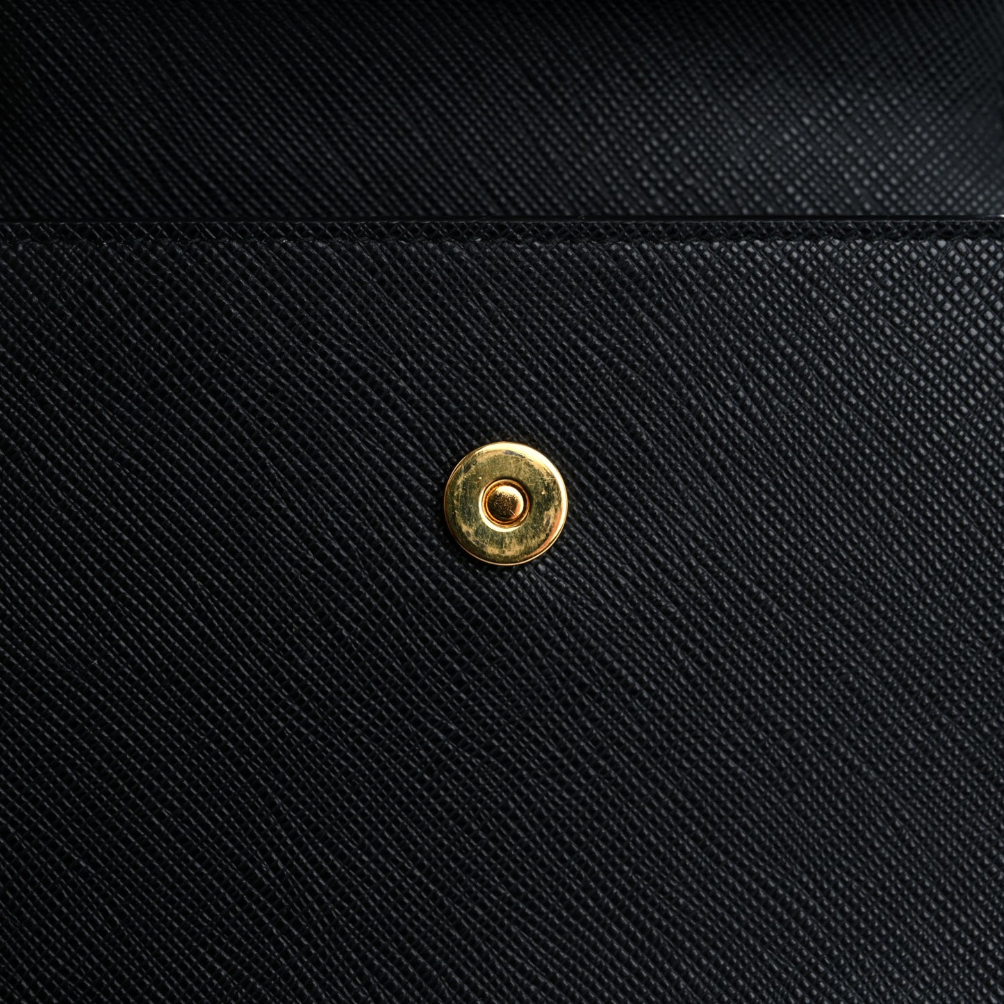 Saffiano Metal Wristlet Wallet Black