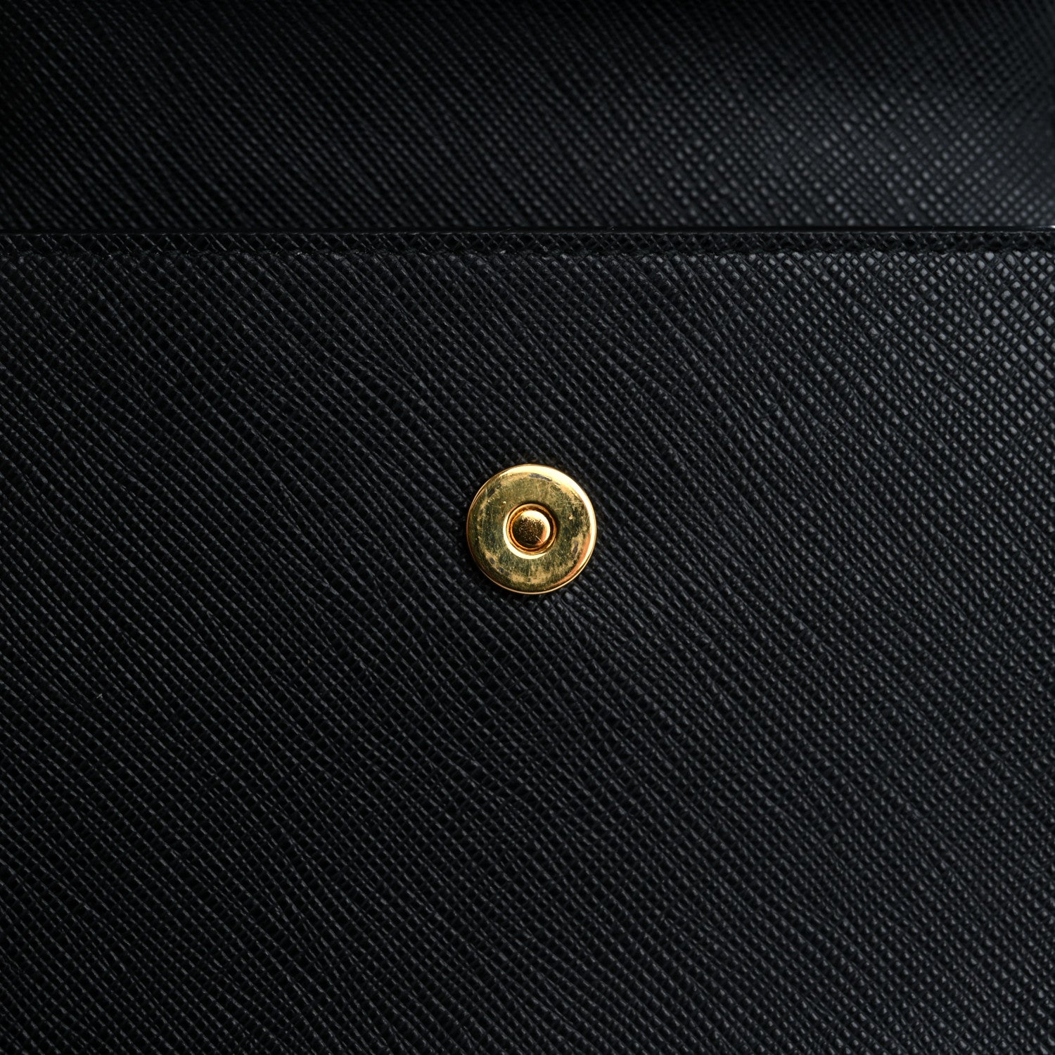 Prada Saffiano Metal Wristlet Wallet Black 8 of 13