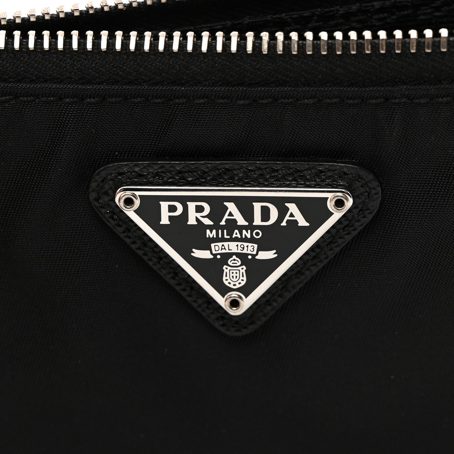 Prada Tessuto Nylon Flat Pouch Black 6 of 7