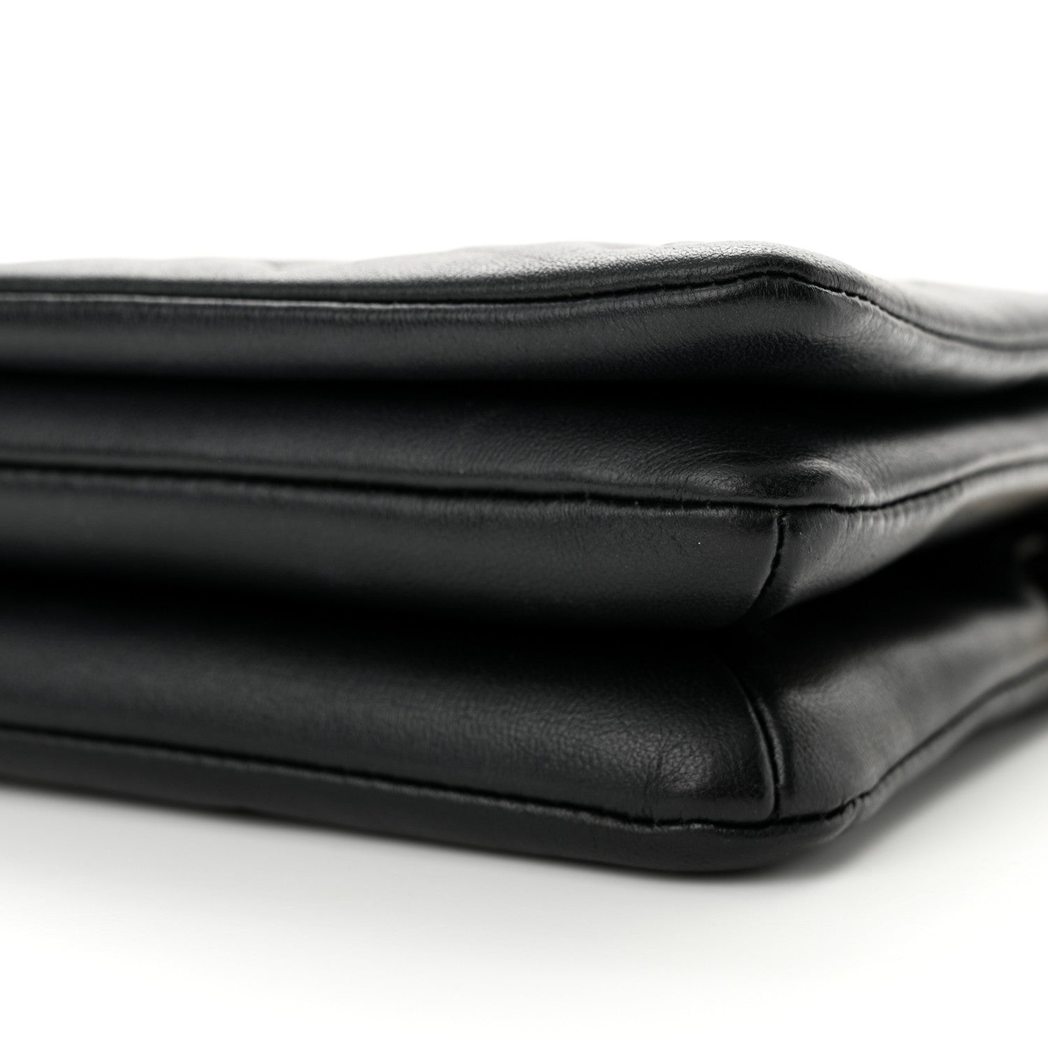 Louis Vuitton Lambskin Embossed Monogram Pochette Coussin Black 9 of 10