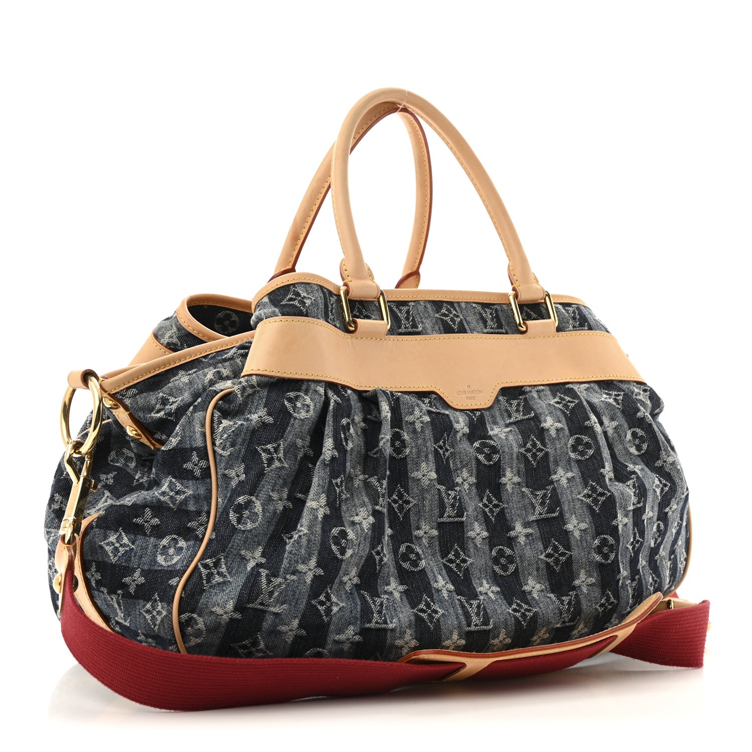 Louis Vuitton Denim Raye Cabas GM 3 of 16