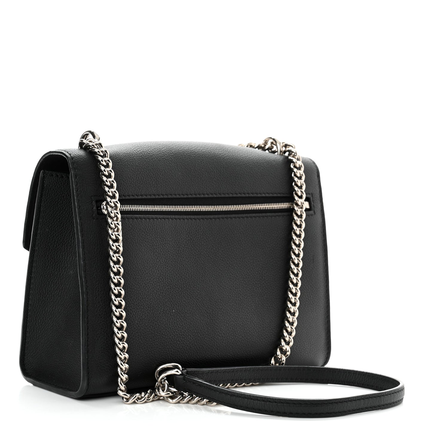 Soft Calfskin Mylockme Chain Bag BB Black