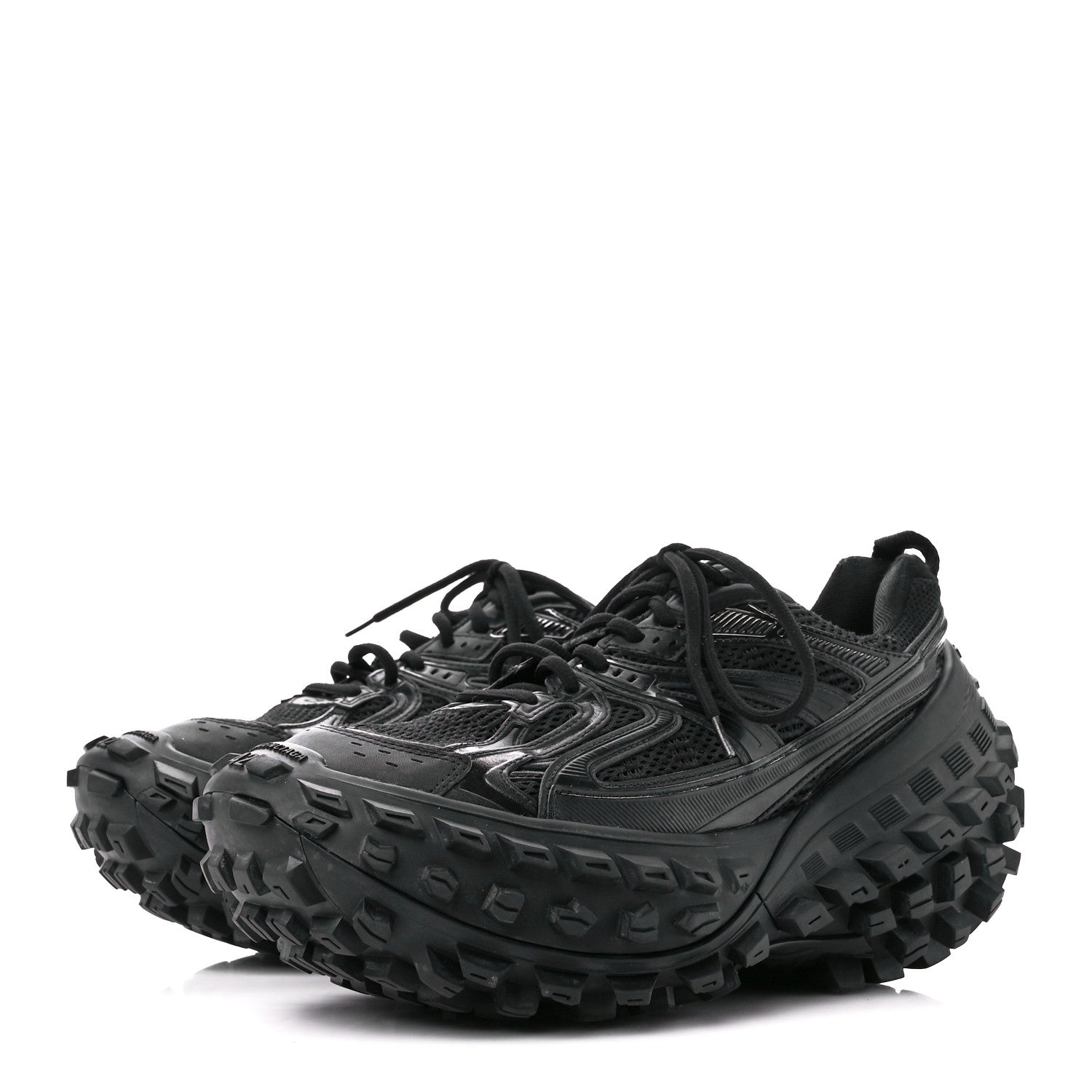 Balenciaga Mesh Nylon Mens Bouncer Sneakers 42 Black 3 of 8