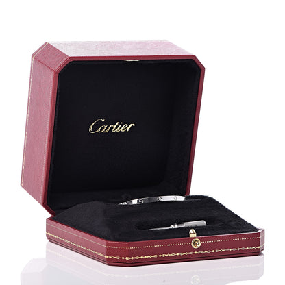 Cartier 18K White Gold Small LOVE Bracelet 15 6 of 6