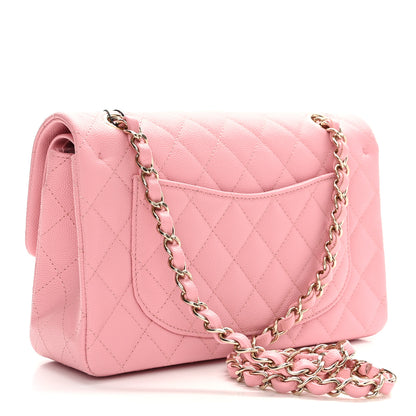 Chanel Caviar Quilted Small Double Flap Light Pink 2 of 12