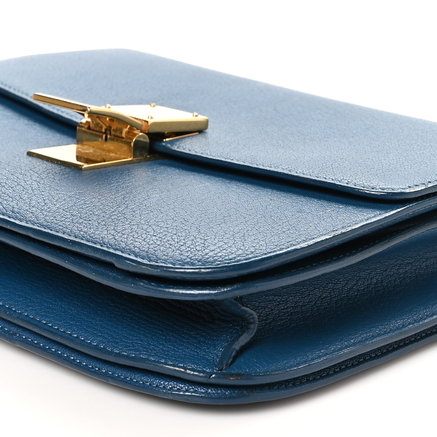 Goatskin Medium Classic Box Flap Bag Deepsea