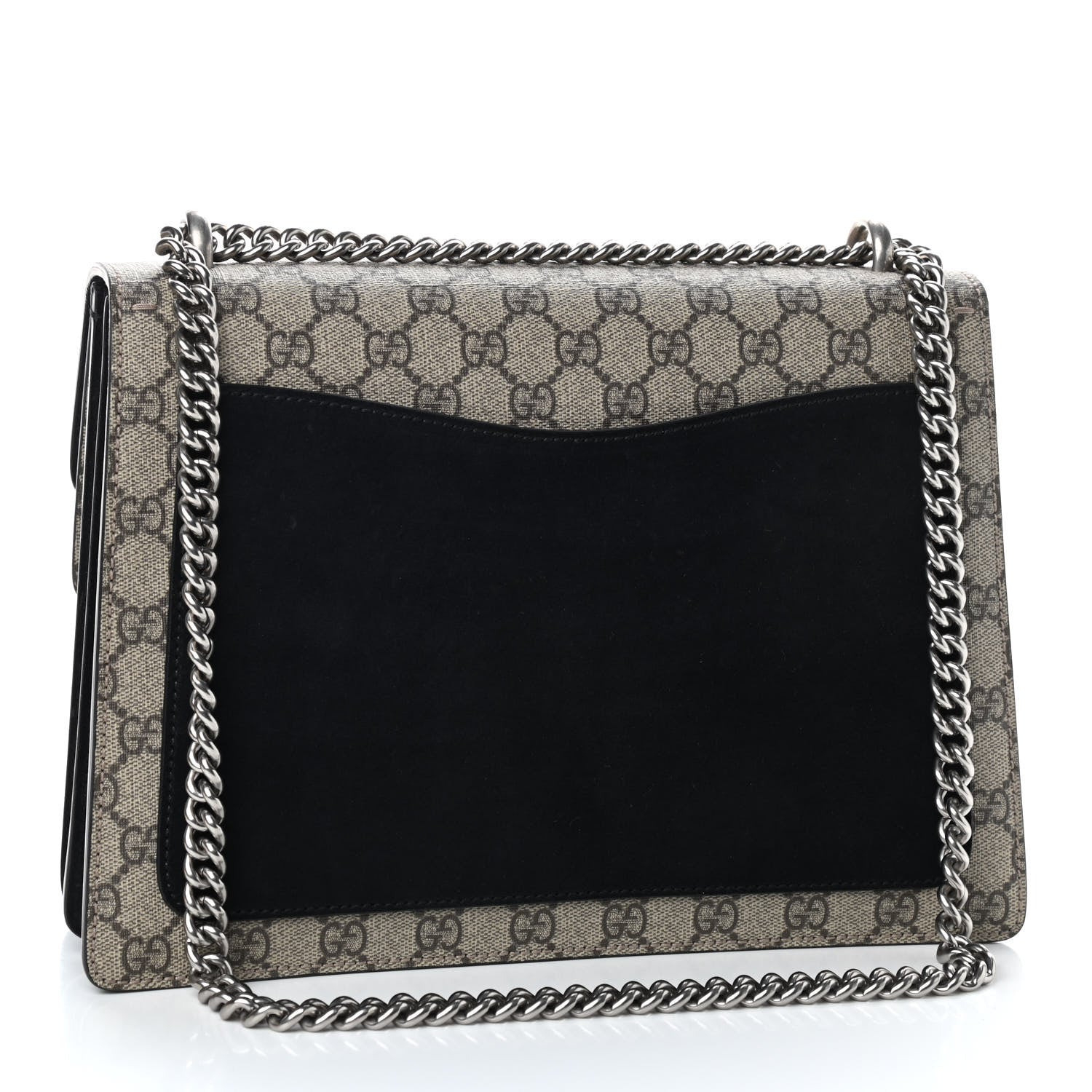 Gucci GG Supreme Monogram Medium Dionysus Shoulder Bag Black 3 of 9