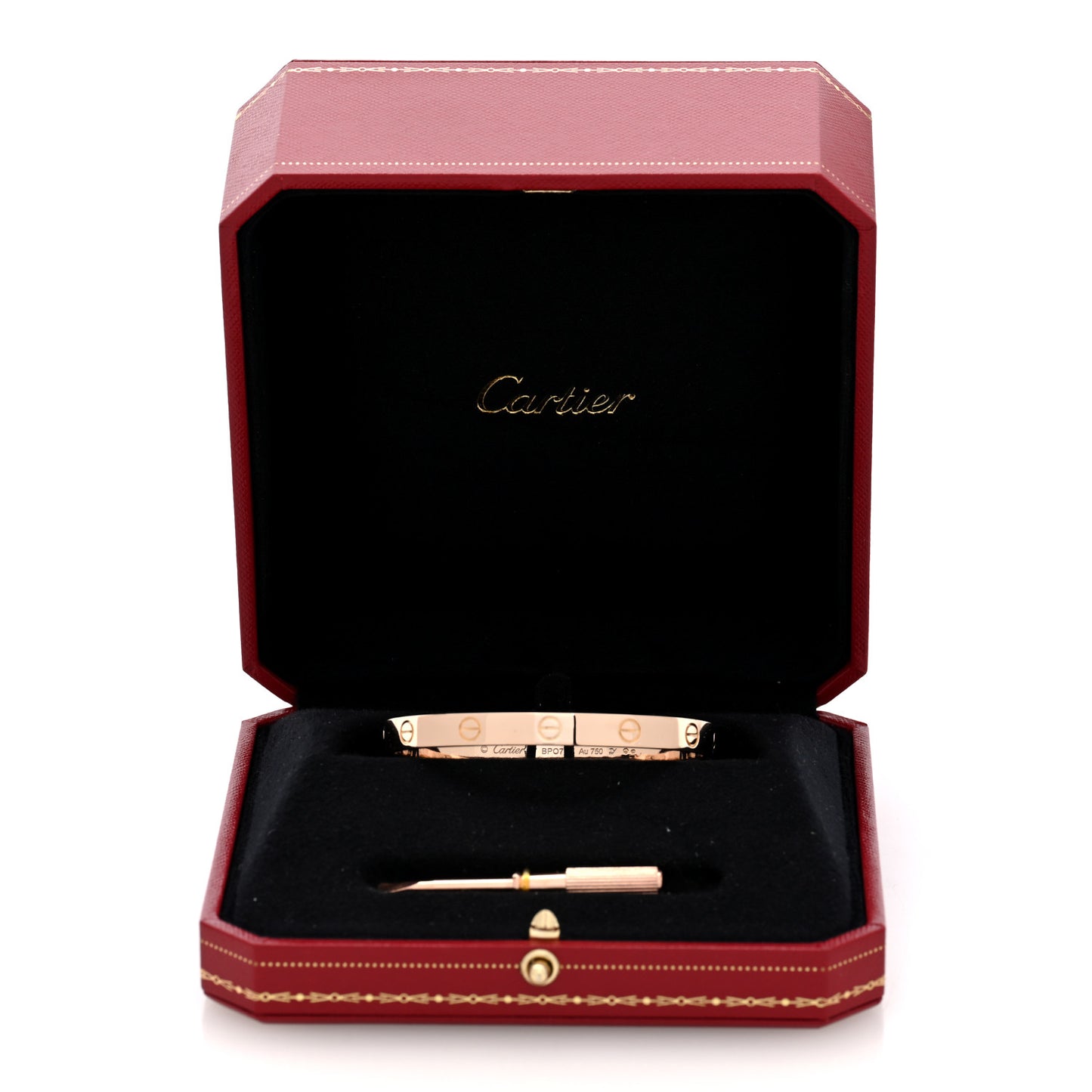 18K Pink Gold LOVE Bracelet 17