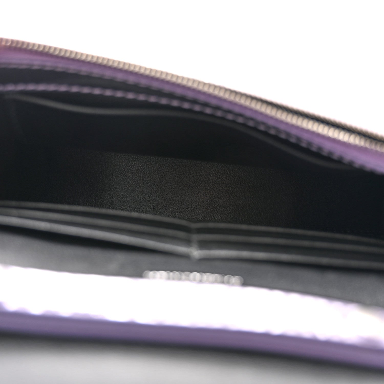 Balenciaga Shiny Metallic Calfskin Crocodile Embossed Hourglass Chain Bag Lilac 5 of 11