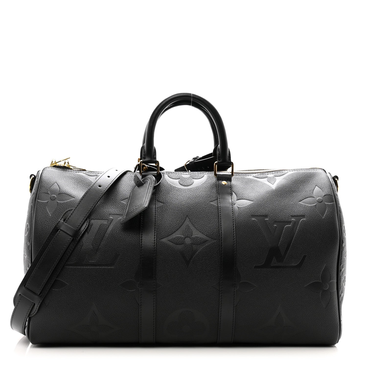 Louis Vuitton Empreinte Monogram Giant Keepall Bandouliere 45 Black 1 of 10