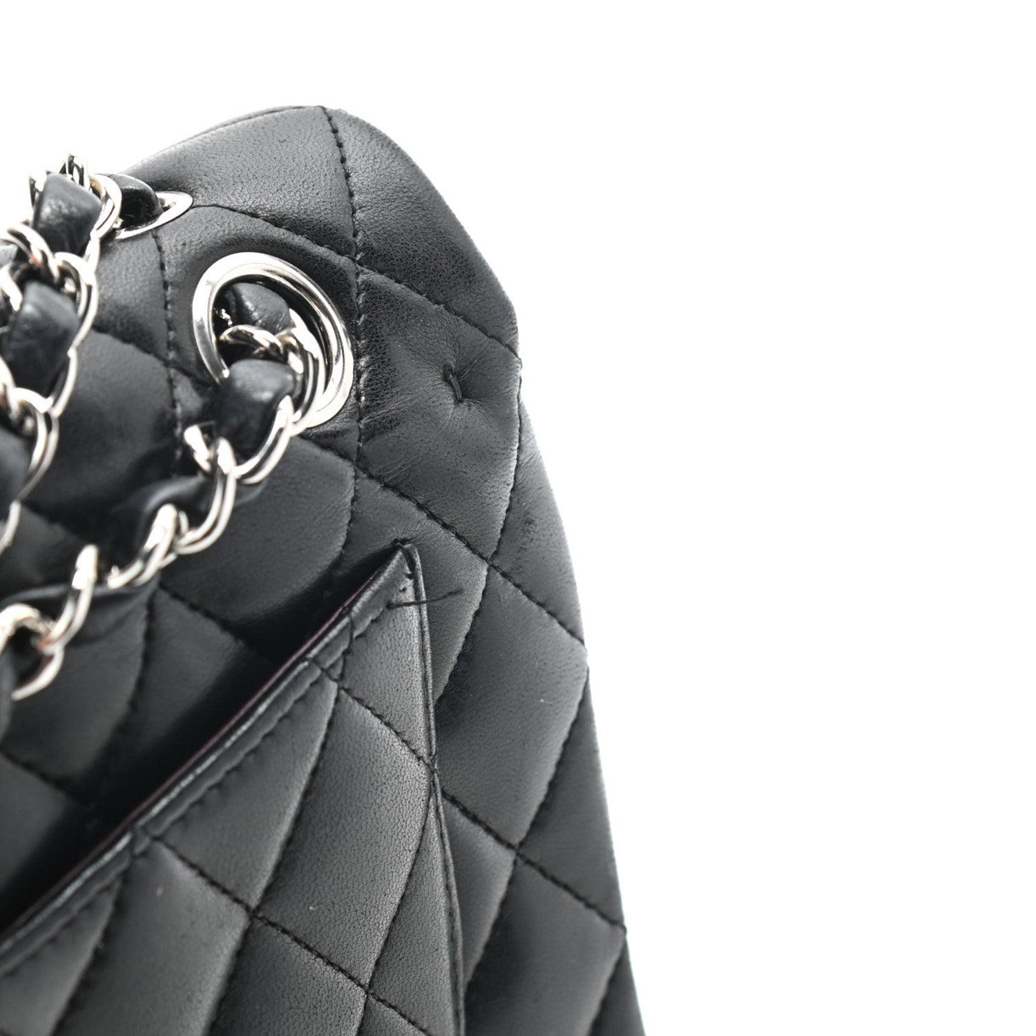 Chanel Lambskin Quilted Small Double Flap Black 10 of 10