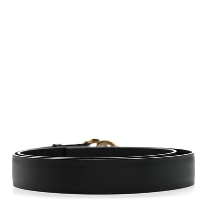Chanel Calfskin Metal Crystal Quilted CC Belt 90 36 Black 2 of 5
