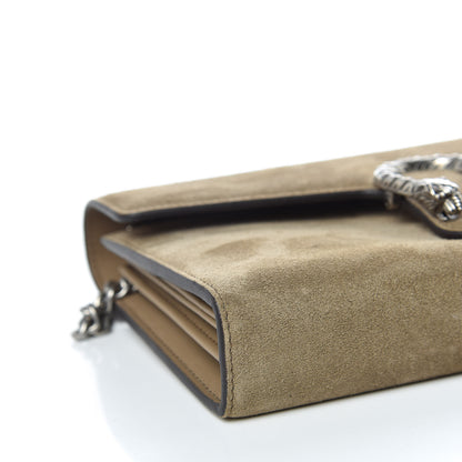 Gucci Suede Mini Dionysus Chain Wallet Beige 5 of 10