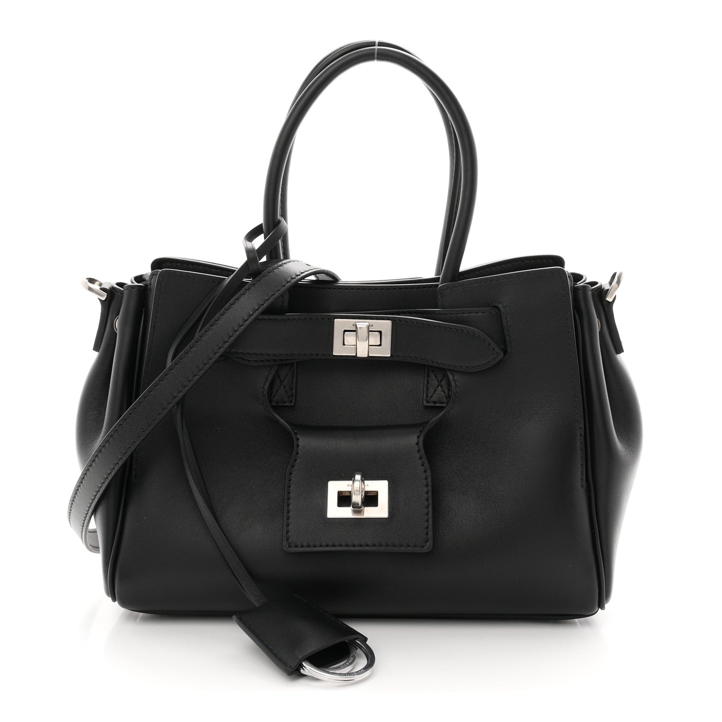 Smooth Calfskin Mini Bel Air Carry All Bag Black