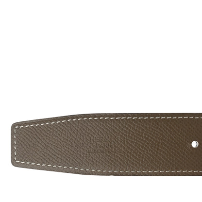 Hermes Epsom Swift 32mm H Belt 95 Etoupe Black 3 of 6