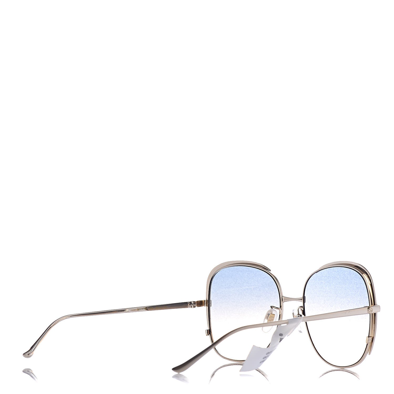 Gucci Acetate Oversize Square Frame GG0400S Sunglasses Gold 4 of 7