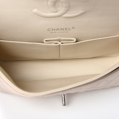 Chanel Caviar Quilted Medium Double Flap Ivory 5 of 10