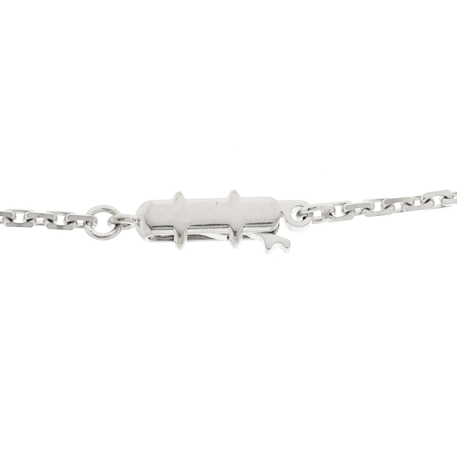 Cartier 18K White Gold Diamond LOVE Paved Necklace 4 of 6