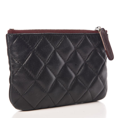 Chanel Lambskin Quilted Small Cosmetic Case Black 3 of 8