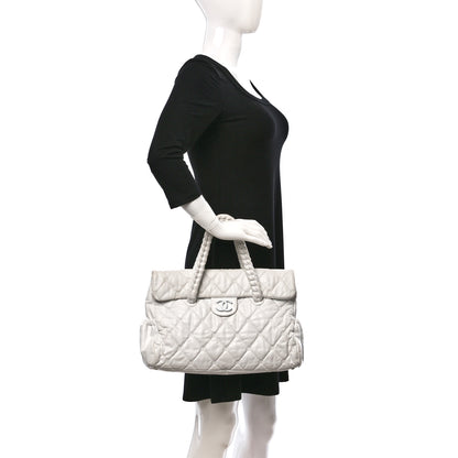 Chanel Quilted Lambskin Large Hidden Chain Flap Bag White 2 of 12