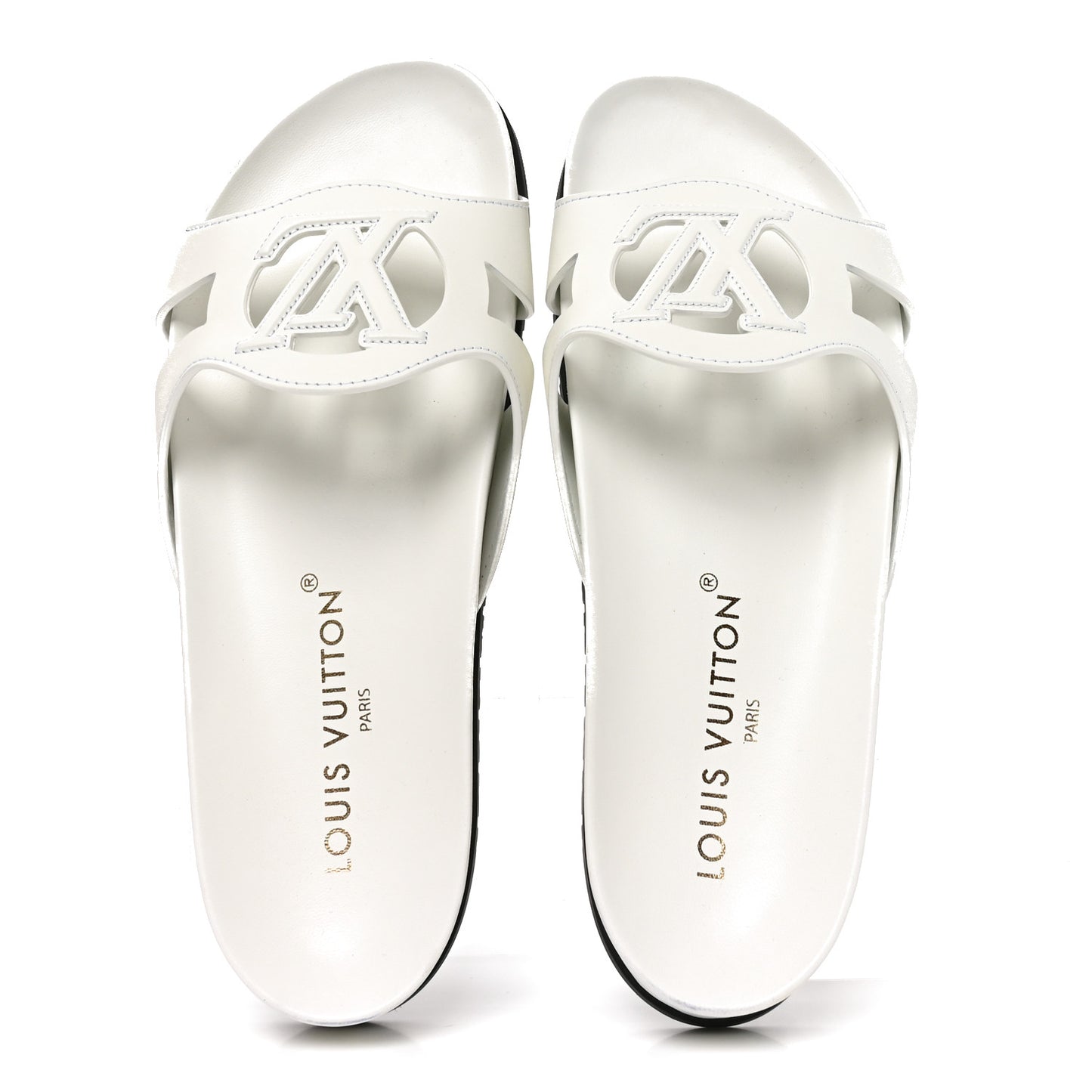 Calfskin LV Isola Sandals 40 White