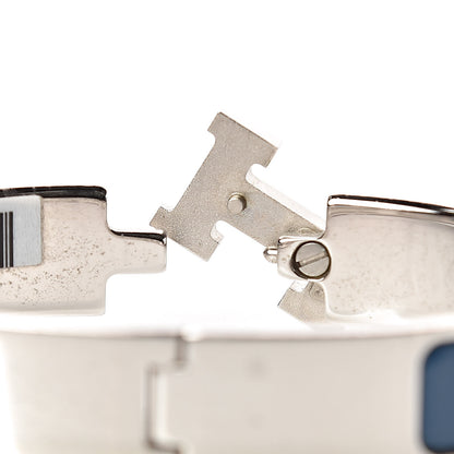 Hermes Enamel Narrow Clic Clac H Bracelet PM Bleu De Genes 4 of 6