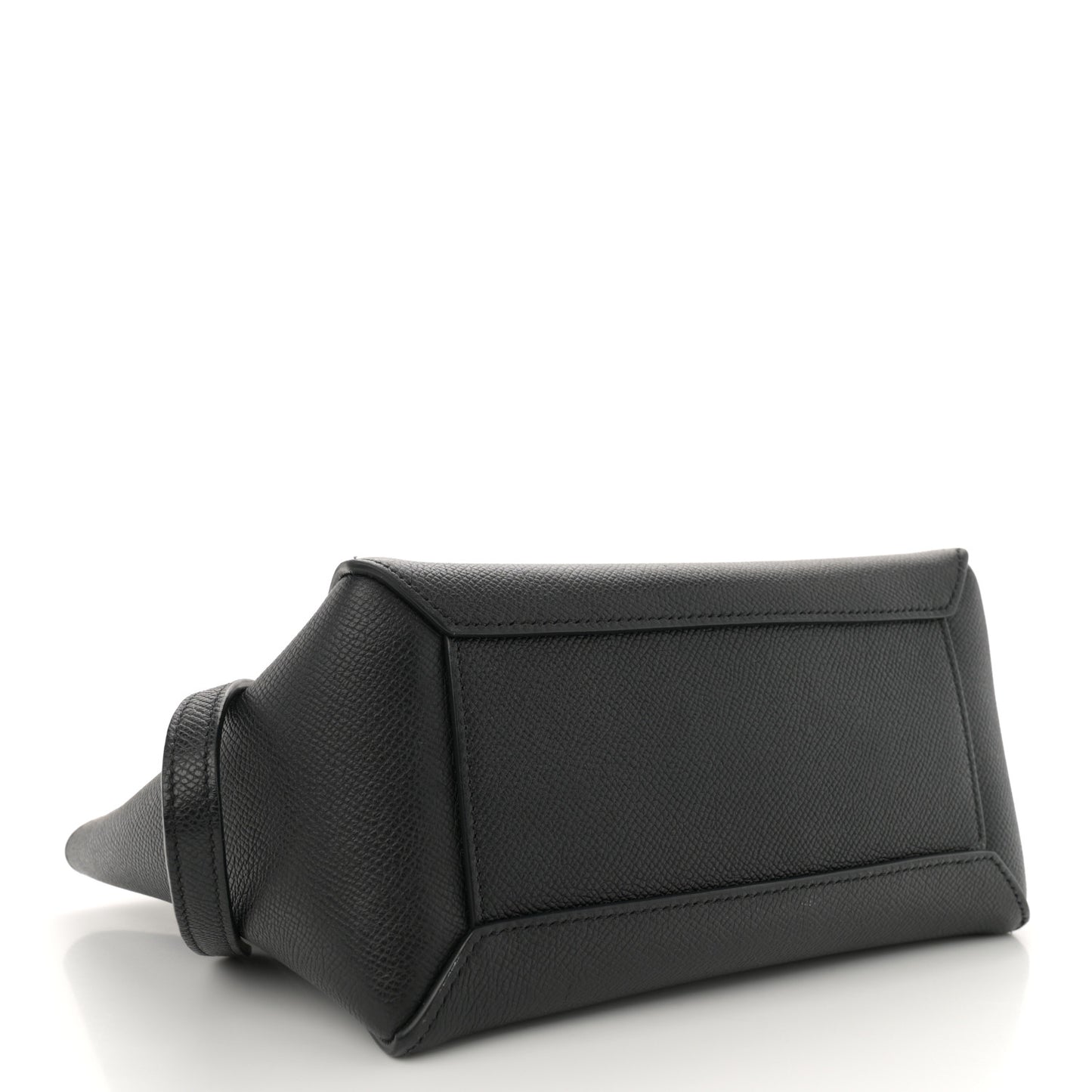 Grained Calfskin Nano Belt Bag Black