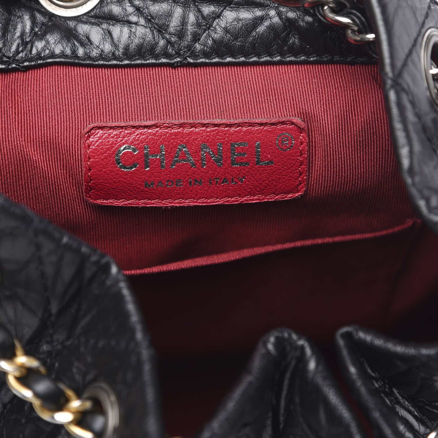 Chanel Aged Calfskin Quilted Small Gabrielle Backpack Black 5 of 10