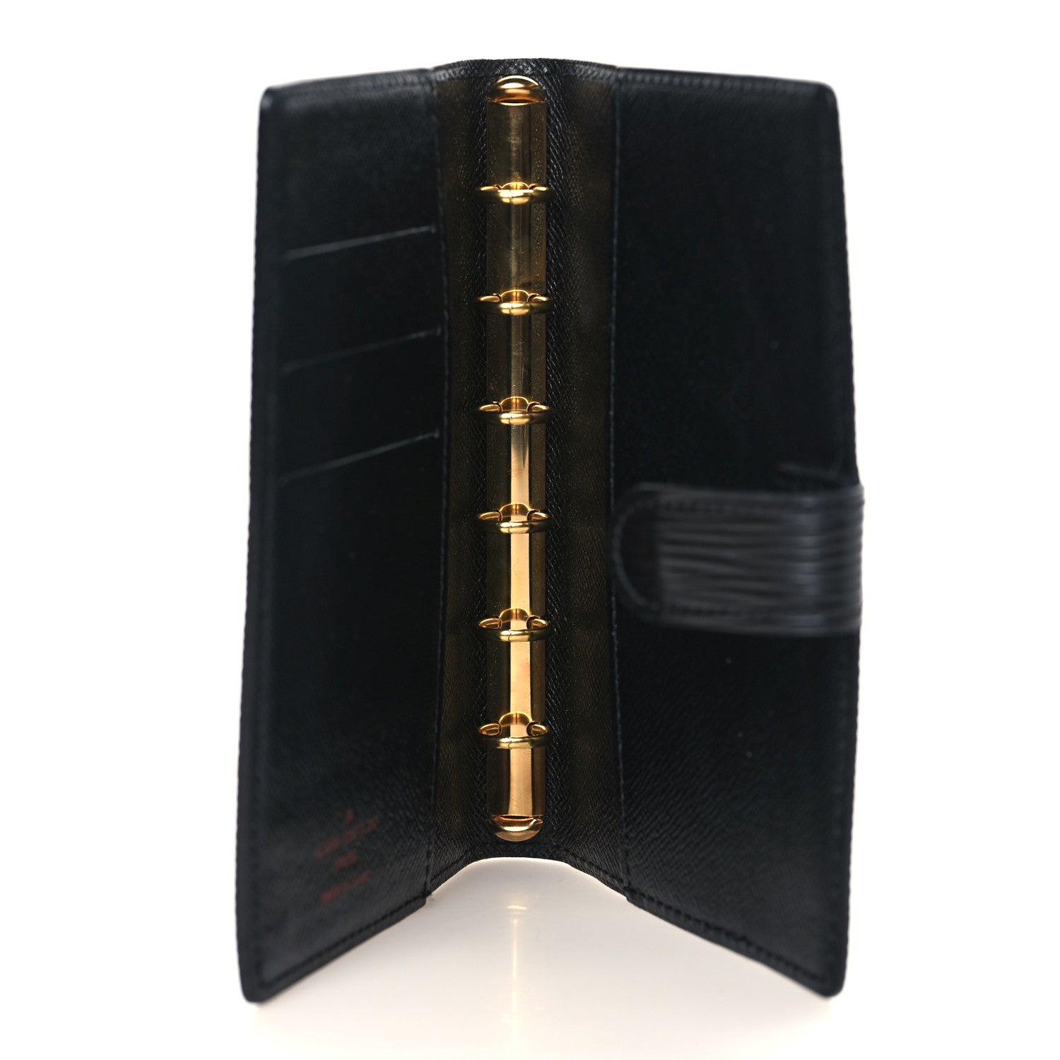 Louis Vuitton Epi Small Ring Agenda Cover Black 5 of 6