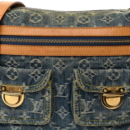 Louis Vuitton Monogram Denim Baggy PM Blue 7 of 10