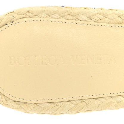 Bottega Veneta Raffia Intrecciato Lido Flat Sandals 38 White 6 of 8