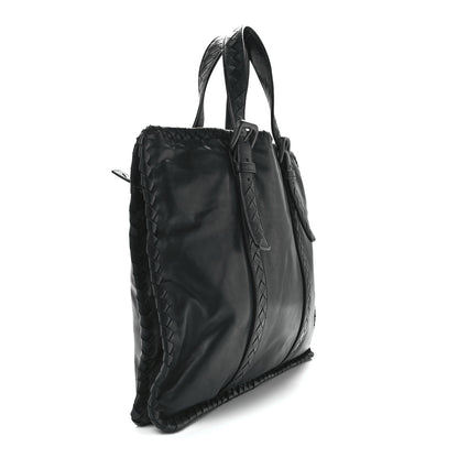 Bottega Veneta Calfskin Intrecciato Briefcase Black 3 of 12