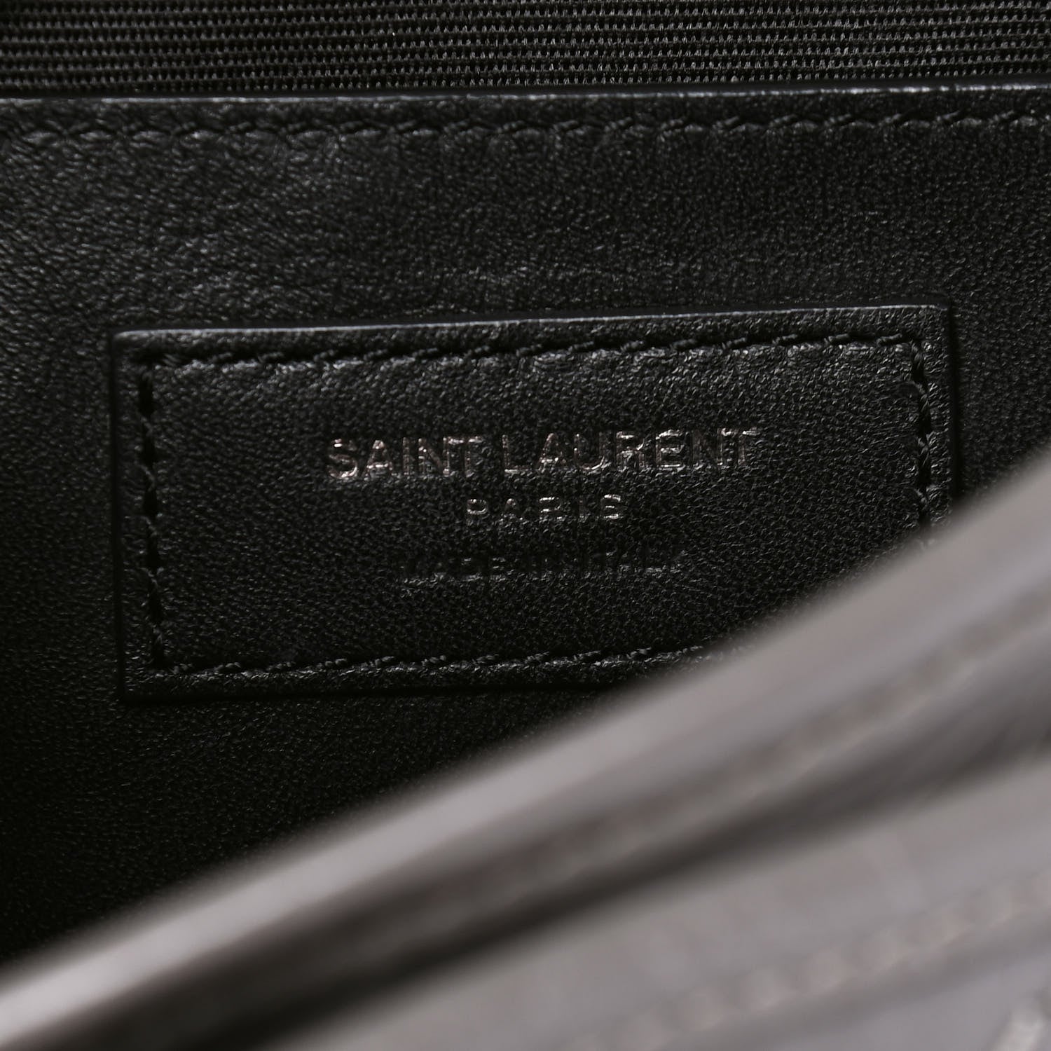 Saint Laurent Crinkled Calfskin Matelasse Monogram Baby Niki Chain Satchel Storm 5 of 5