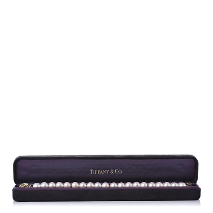 Tiffany 18K Yellow Gold Akoya Pearl 8-8.5mm Signature Double Strand Bracelet 5 of 5