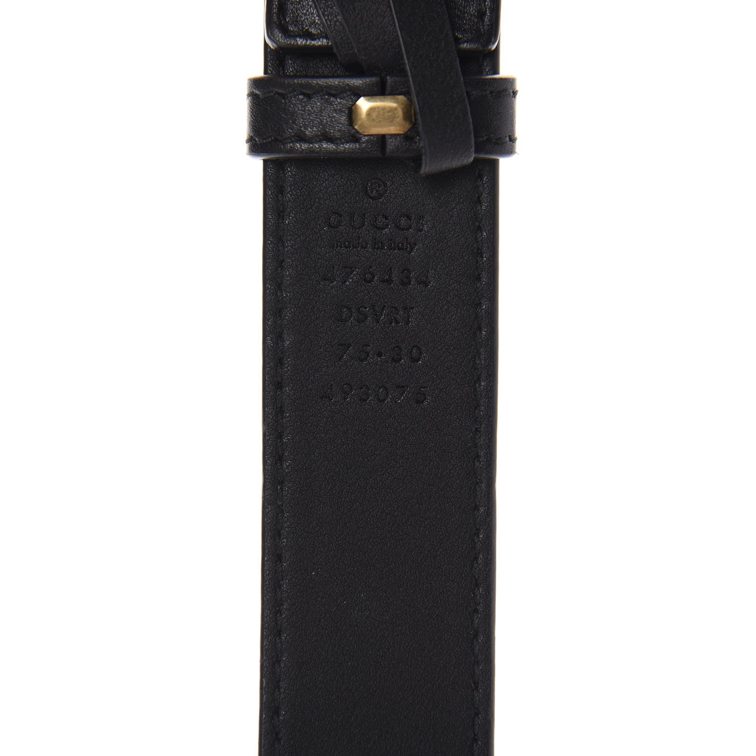 Gucci Calfskin Matelasse GG Marmont Belt Bag 75 30 Black 10 of 11