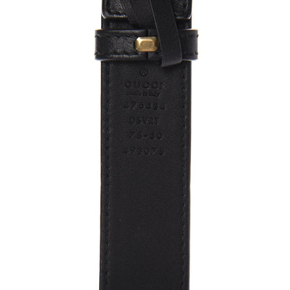 Gucci Calfskin Matelasse GG Marmont Belt Bag 75 30 Black 10 of 11