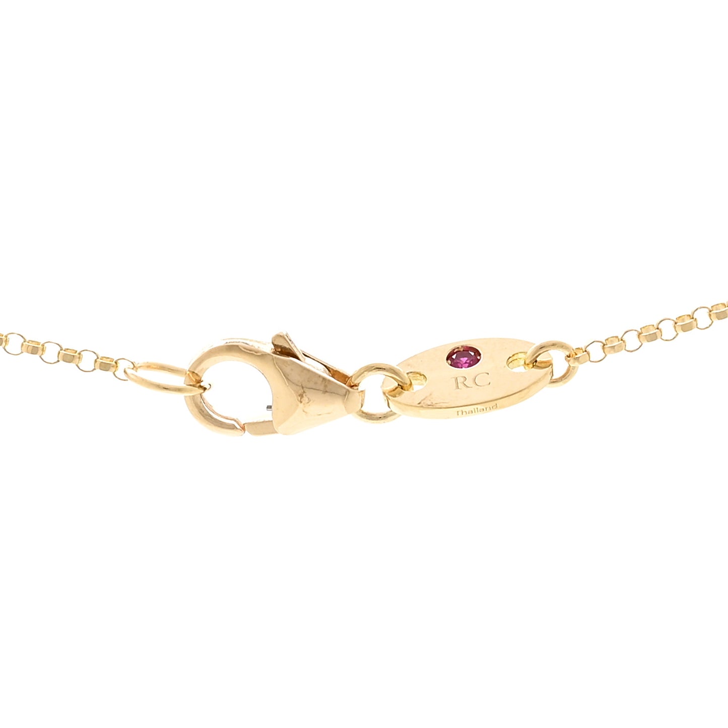 18K Yellow Gold Diamond Mother of Pearl Venetian Princess Cabochon Flower Pendant Necklace
