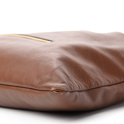Burberry Soft Calfskin House Check Big Crush Tote Brown Ochre 7 of 12