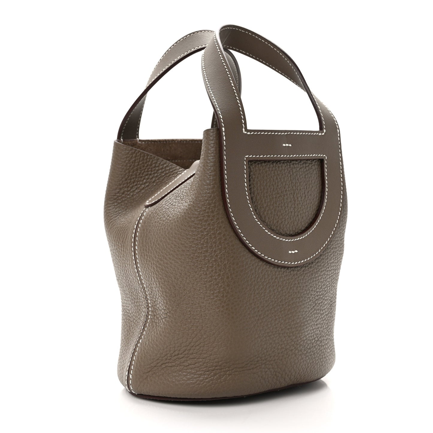 Taurillon Clemence Swift In-The-Loop 18 Bag Etoupe