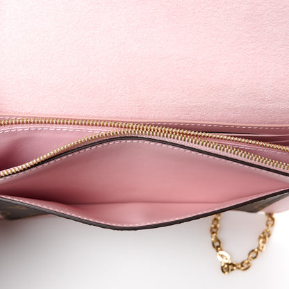 Louis Vuitton Monogram Flore Chain Wallet Rose Ballerine 8 of 12