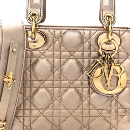 Christian Dior Metallic Lambskin Cannage Small My ABCDior Lady Dior Gold 8 of 11